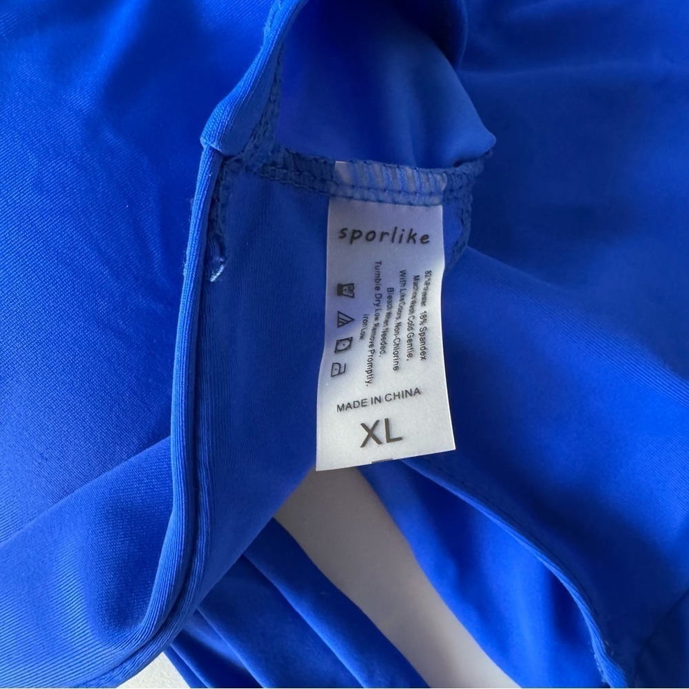 Blue Ruffled Bikini Top - Picture 5 of 5